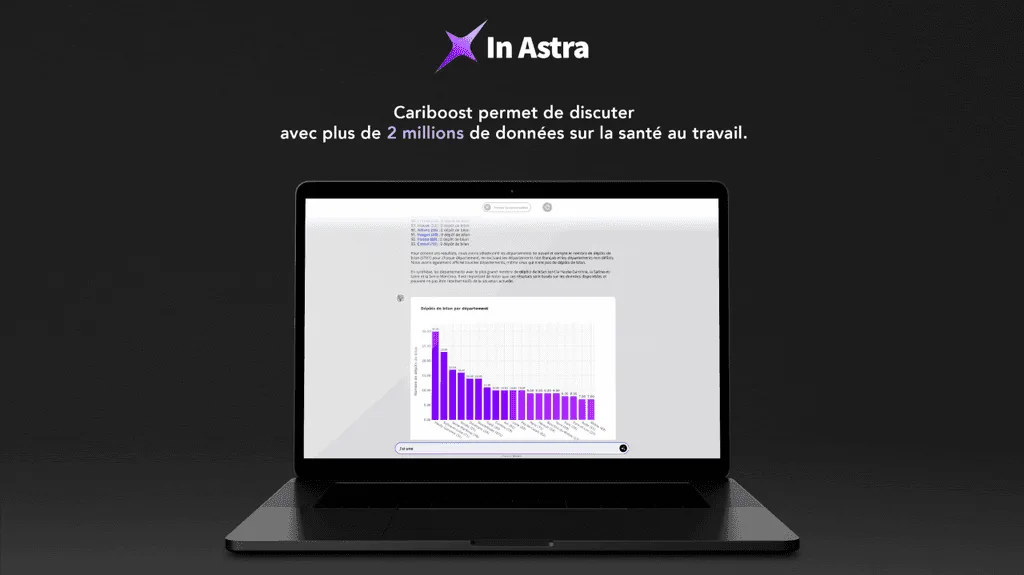 Cariboost, le chatbot d'analyse de données de santé au travail des dirigeants par In Astra