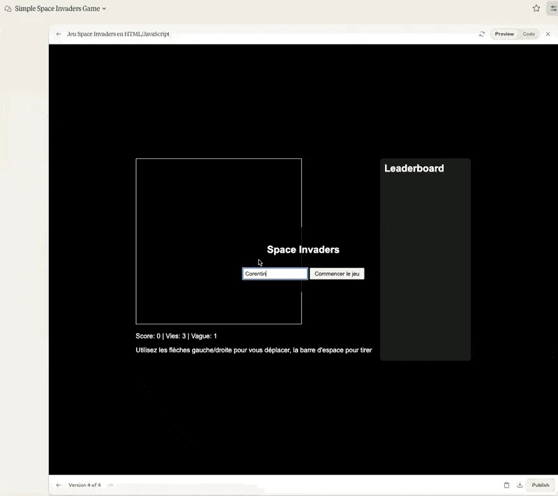 Page de vente et page web complète conçues avec Claude 3.5 Sonnet