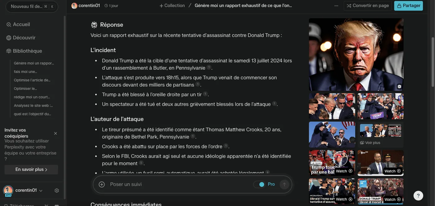 La génération d’images avec Perplexity AI