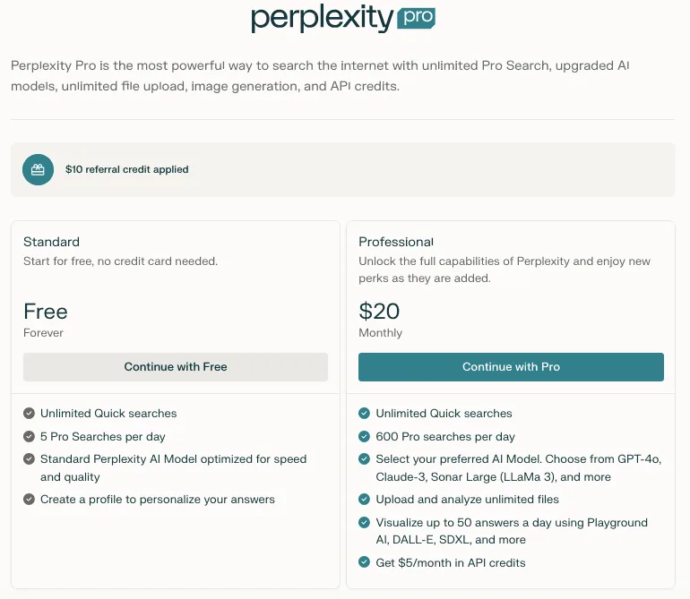 Les modules de recherche de Perplexity AI